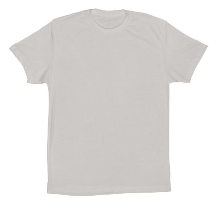 No Red Circle (design on back only), a Solid Athletic Grey Premium Cotton Tee