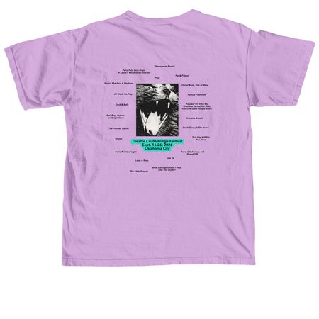 Festival '26 Merch, a Neon Violet Comfort Colors Unisex Tee (back-view)
