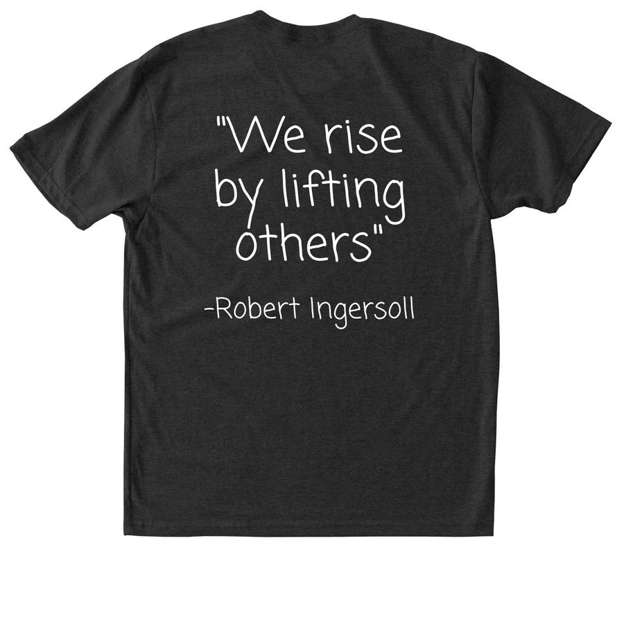 A Greater Purpose Rochester Merchandise, a Vintage Black Triblend Unisex Tee (back-view)