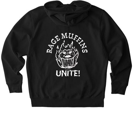 Toasty Rage Muffins Unite!, a Black Stanley/Stella Unisex Cultivator 2.0 Zip Up Pullover Hoodie