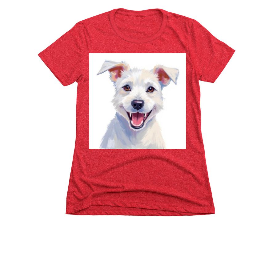 Happiness Happens!, a Red Women's Slim Fit Tee