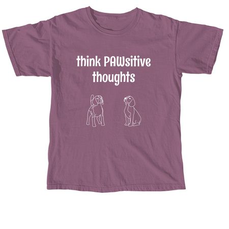 PAWsitiviy, a Berry Comfort Colors Unisex Tee