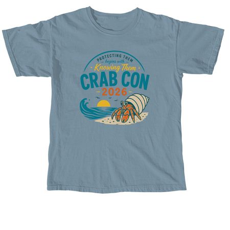 Crab Con Specialty Shirt, a Ice Blue Comfort Colors Unisex Tee