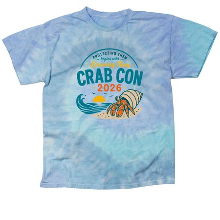 Crab Con Specialty Shirt, a Lagoon Classic Tie Dye Tee