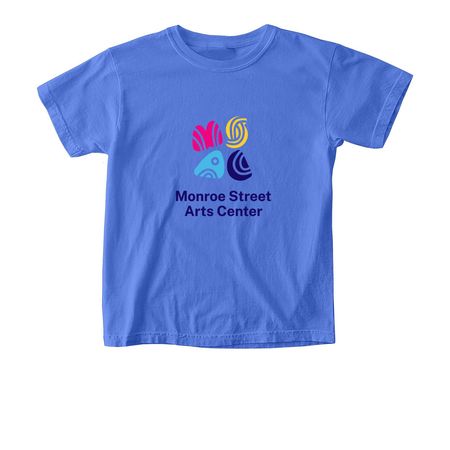 Youth Sizes, a Flo Blue Comfort Colors Youth Tee