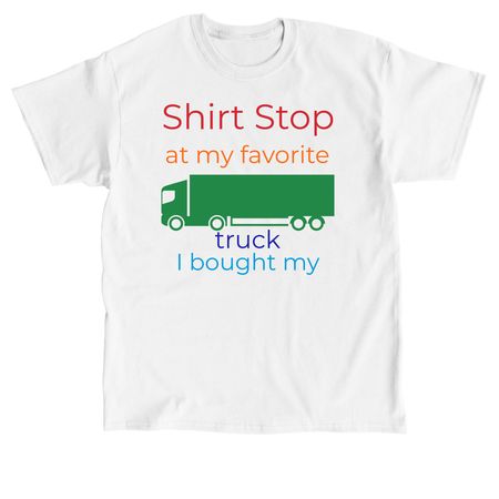 Shirt Stop, a White Classic Unisex Tee