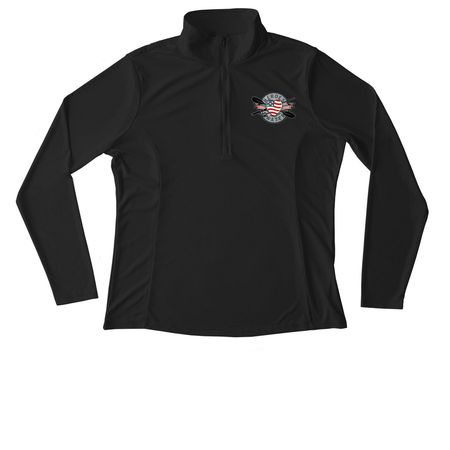 Sharing the Mission, a Black Women's Performance Quarter Zip Pullover