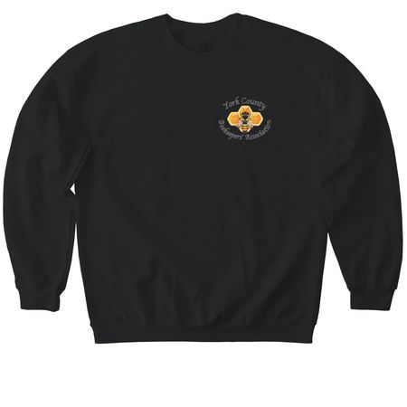 YCBA Give Local York Fundraiser, a Black Softstyle Crewneck Sweatshirt