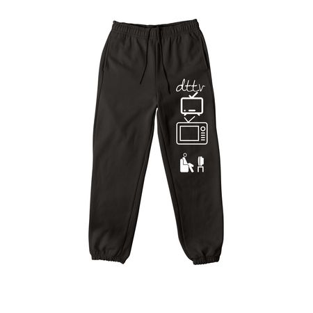 DTTV PANTS DESIGN, a Black Premium Heavyweight Jogger