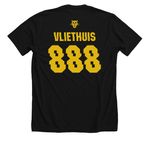 Vliethuis Shirsey, a Solid Black Blend Premium Unisex Tee (back-view)