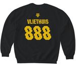 Vliethuis Shirsey, a Black Softstyle Crewneck Sweatshirt (back-view)