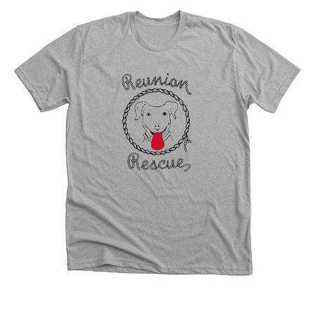 Reunion Rescue Tees and Hoodies, a Athletic Heather Premium Unisex Tee