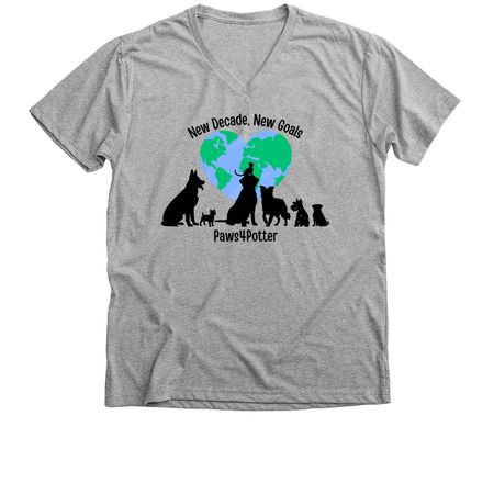 Paws4Potter's 11th Annual Dog Walk, a Athletic Heather Premium V-Neck Tee