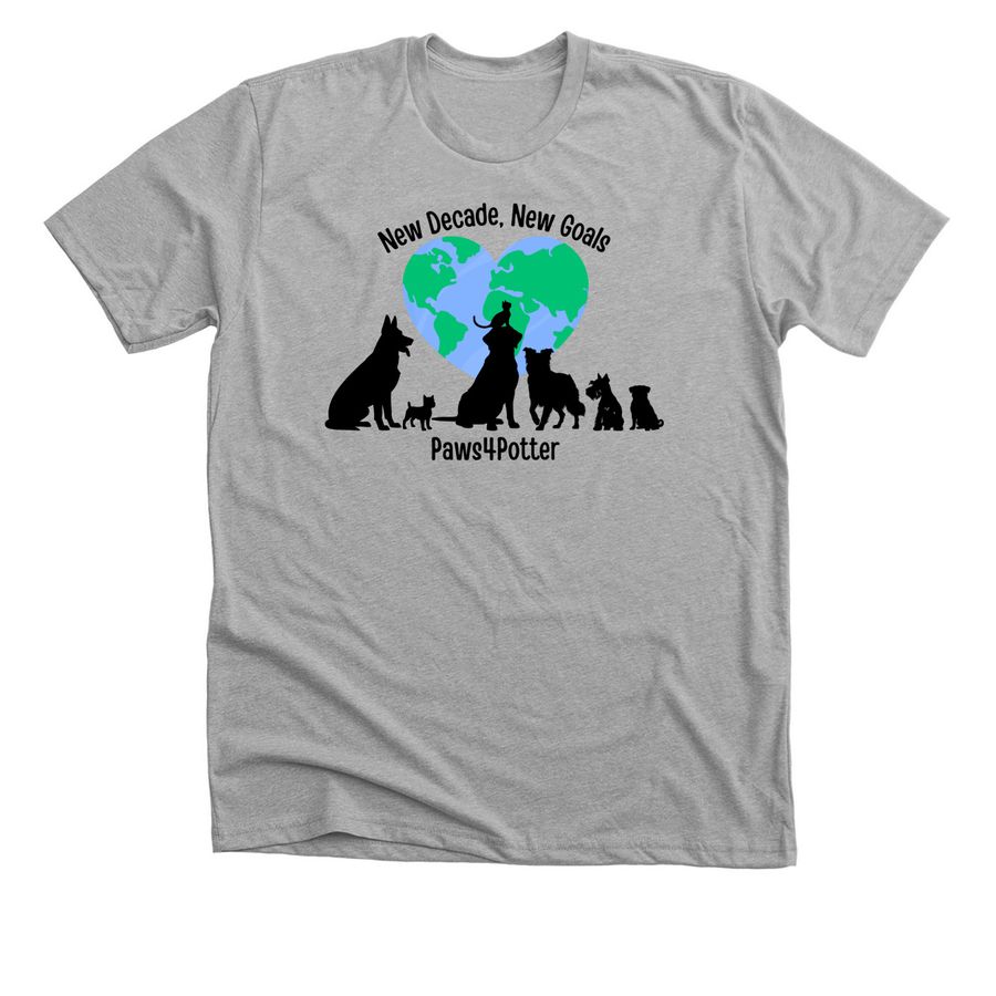 Paws4Potter's 11th Annual Dog Walk, a Athletic Heather Premium Unisex Tee