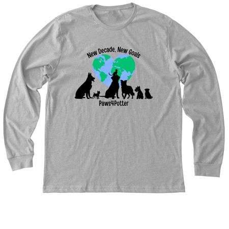 Paws4Potter's 11th Annual Dog Walk, a Athletic Heather Premium Long Sleeve Tee