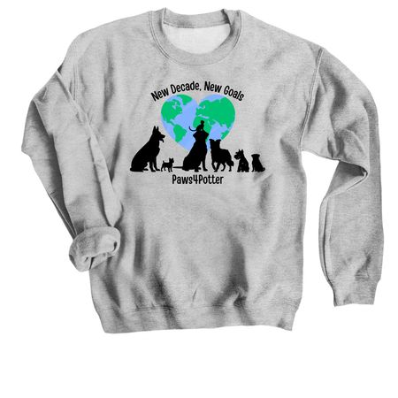 Paws4Potter's 11th Annual Dog Walk, a Sport Grey Crewneck Sweatshirt