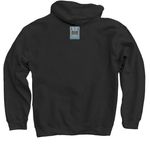 Cosmic Chaos Jazz, a Black Pullover Hoodie (back-view)