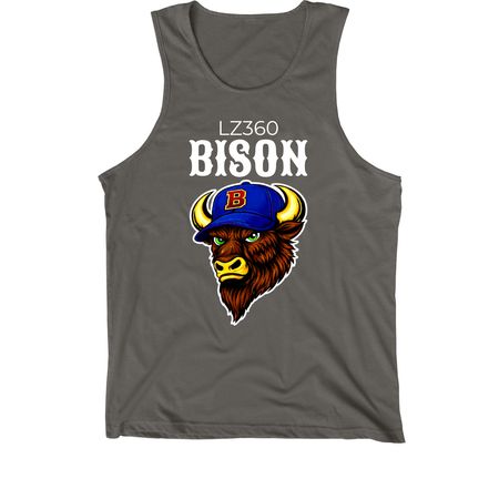 Bison Shirt 5, a Asphalt Premium Cotton Tank