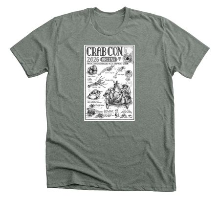 Crab Con 2026 art shirt, a Deep Heather Premium Unisex Tee