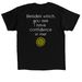 Confidence- on back, a Black Classic Unisex Tee (back-view)
