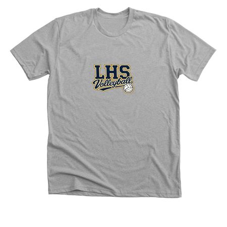 LHS Volleyball, a Athletic Heather Premium Unisex Tee