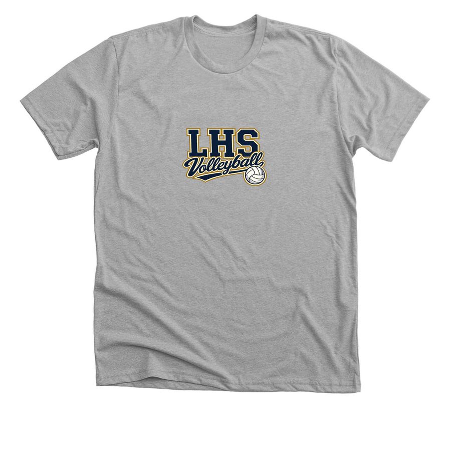 LHS Volleyball, a Athletic Heather Premium Unisex Tee