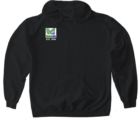 Mountain Bay Trail merchandise, a Black Gildan Softstyle Pullover Hoodie