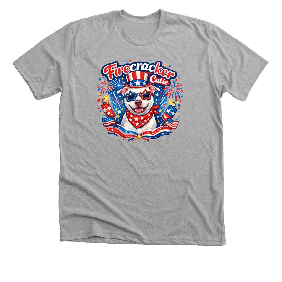 Firecracker Cutie, a Athletic Heather Premium Unisex Tee