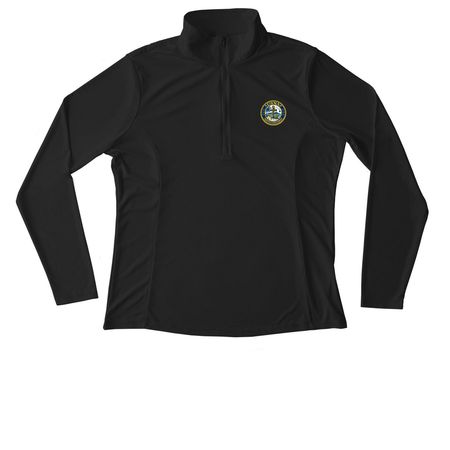 Hawai?i Pride for USNA Midshipmen & Alumni, a Black Women's Performance Quarter Zip Pullover