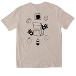 Feeding Ministry, a Sand Softstyle Cotton Tee (back-view)