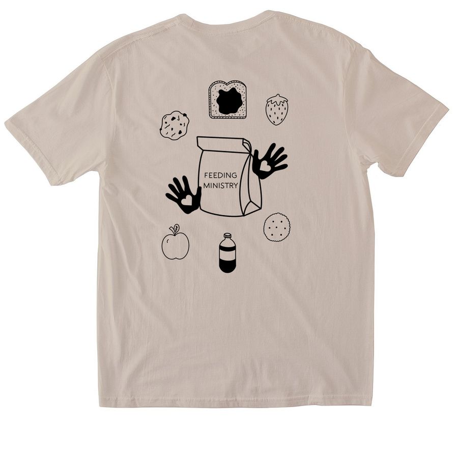 Feeding Ministry, a Sand Softstyle Cotton Tee (back-view)