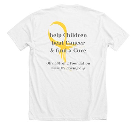 Childhood Cancer awareness, a Solid White Blend Premium Unisex Tee
