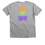 International Gibbon Day 2026, a Athletic Heather Premium V-Neck Tee (back-view)
