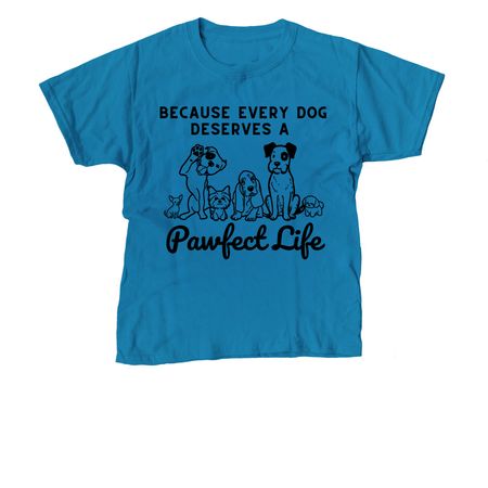 A Pawfect Life Starts with You, a Sapphire Youth Unisex Tee
