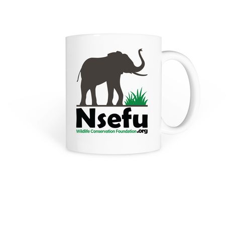 Coffee Mug w/ logo & elephant, a White Coffee Mug