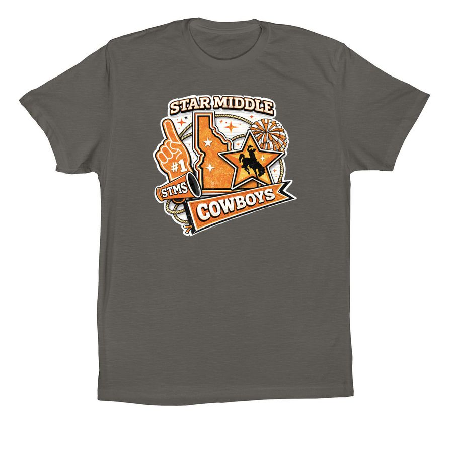 Cowboy Spirit, a Asphalt Premium Cotton Tee