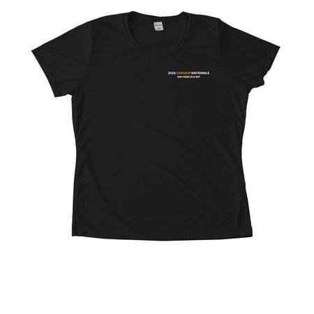 2026 Corsair Nationals Active Wear, a Black Women's Performance Tee