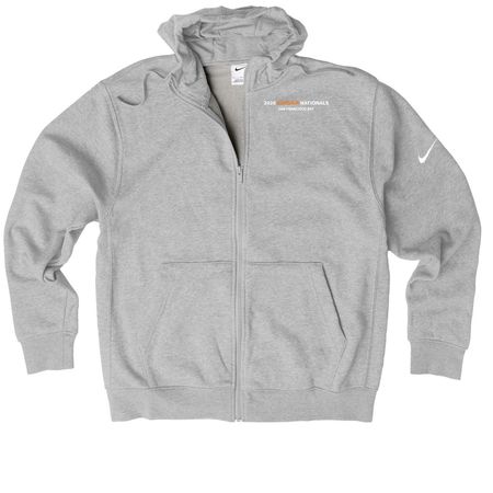 2026 Corsair Nationals Active Wear, a Dark Grey Heather Nike Club Fleece Zip Up Hoodie