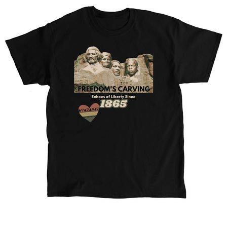 Freedom's Carving, a Black Classic Unisex Tee