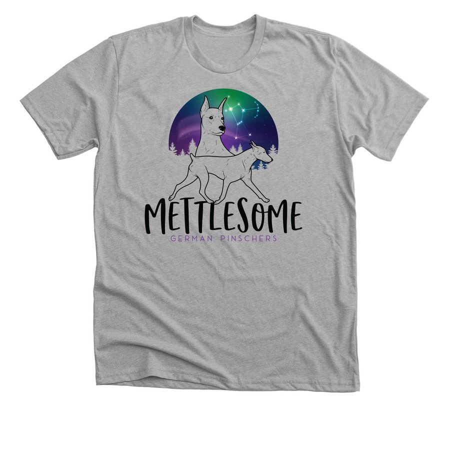 Mettlesome tees, a Athletic Heather Premium Unisex Tee