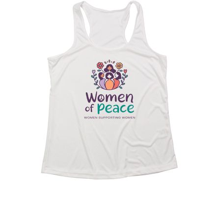 Women of Peace Tanks, a White Women's Performance Tank