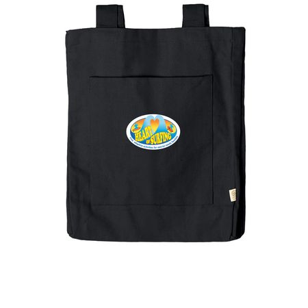 Heart of Surfing-Ocean Playground Tote, a Black Reclaimist Everywhere Tote Bag