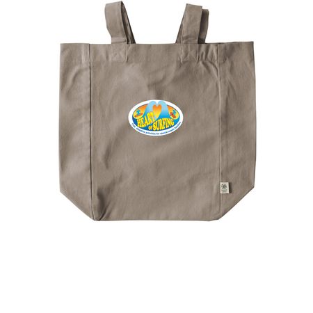 Heart of Surfing-Ocean Playground Tote, a Pumice Recycled Cotton Tote Bag