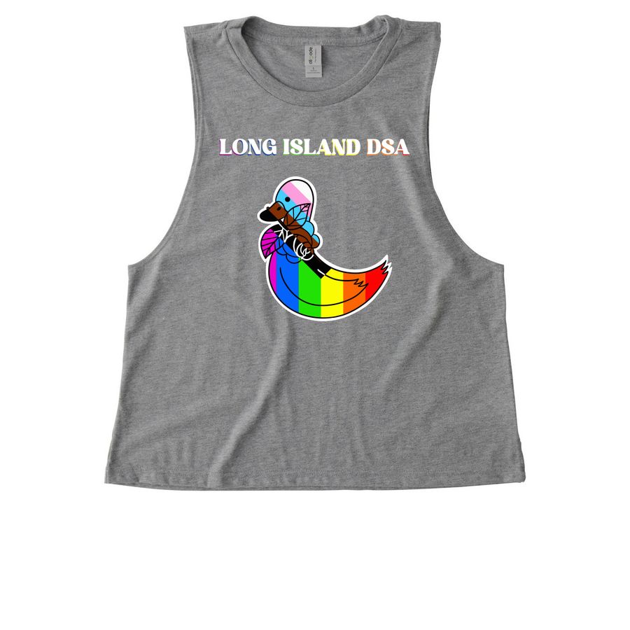 LIDSA ? Pride ????&nbsp;, a Aluminum Grey Allmade Eco Triblend Women?s Muscle Tank