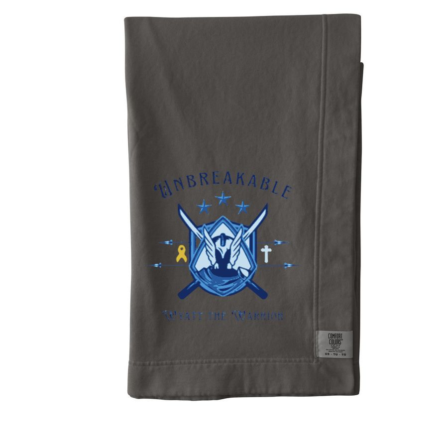 Wyatt the Warrior, a Pepper Comfort Colors Blanket