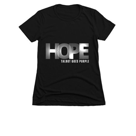 HOPE tee, a Black Women's Slim Fit Tee