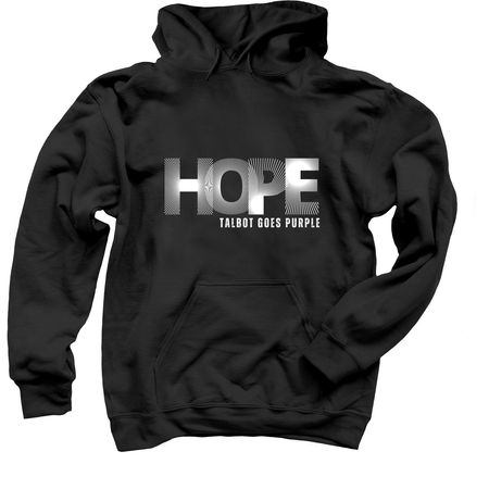 HOPE tee, a Black Pullover Hoodie