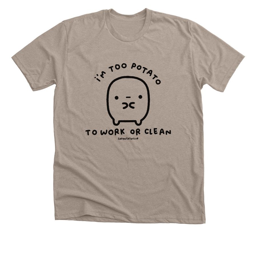 i?m too potato, a Heather Stone Premium Unisex Tee