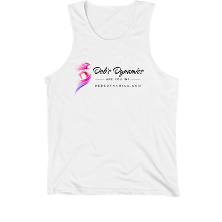 Deb's Dynamics, a White Premium Cotton Tank