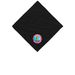 Hot Dish Dog Bandana, a Black Cotton Bandana